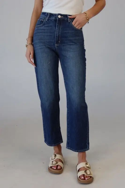 ABRAND : Venice Straight Kamile In Dk. Indigo